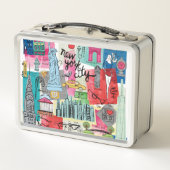 New York City Metall Brotdose (Rückseite)