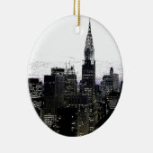 New York City Midtown Keramik Ornament (Rechts)