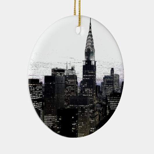 New York City Midtown Keramik Ornament (Rechts)