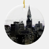 New York City Midtown Keramik Ornament (Hinten)