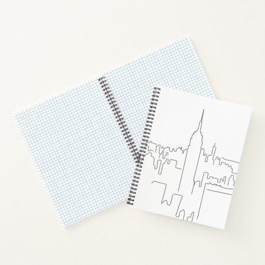 New York City Minimal Line Notizblock (Innenseite)