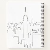 New York City Minimal Line Notizblock (Rückseite)