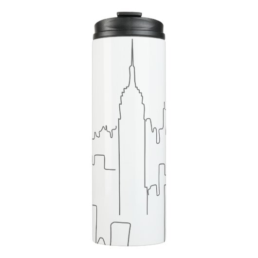 New York City Minimal Line Thermosbecher (Vorderseite)