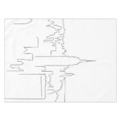 New York City Minimal Line Tischdecke (Vorderseite (Horizontal))