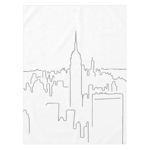 New York City Minimal Line Tischdecke