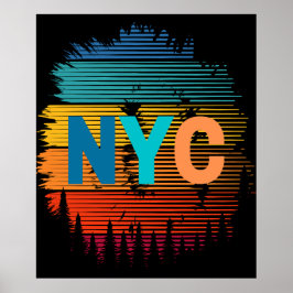 New York City Modern Colordesign Poster