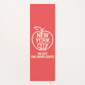 NEW YORK CITY Modern Red Yogamatte (Vorderseite)