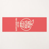 NEW YORK CITY Modern Red Yogamatte (Vorderseite (Horizontal))