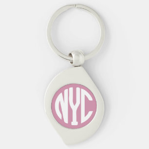 New York City Monogramm Schlüsselanhänger