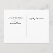 New York City Moving Announctions Card Ankündigungspostkarte (Rückseite)