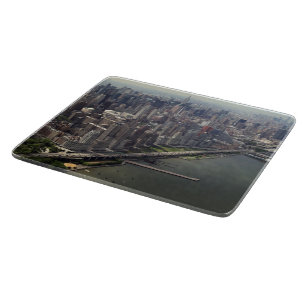 New York City nahe dem Fluss Schneidebrett