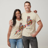 New York City Nations Flags Tee Shirt (Unisex)