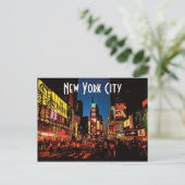 New York City (Neon) Postkarte (Stehend Vorderseite)