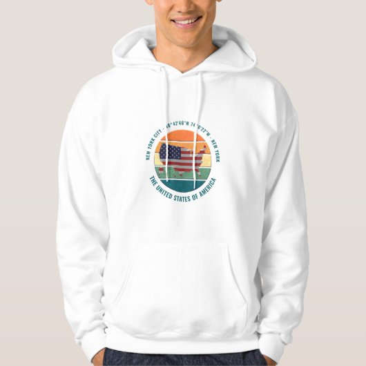 NEW YORK CITY, - New York Cool, einzigartig Hoodie (Vorderseite)