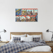 New York City, New York - Großbuchstaben - Szenen  Leinwanddruck (Insitu (Schlafzimmer))