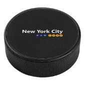 New York City, New York Hockey Puck (3/4)