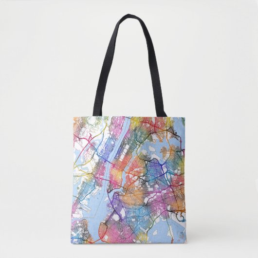 New York City New York Map Tasche (Vorderseite)
