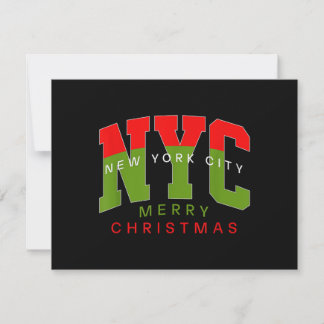 New York City New York Merry Christmas Travel Gift
