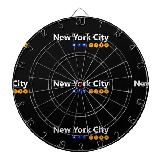 New York City, New York Metal Cage Dartboard Dartscheibe (vorne)