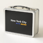 New York City, New York Metal Lunch Box (Rückseite)