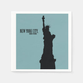 New York City, New York Paper Napkins Serviette