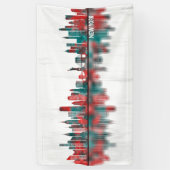 New York City New York Skyline Banner (Vertikal)