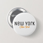New York City, New York Souvenir Button (Vorne & Hinten)