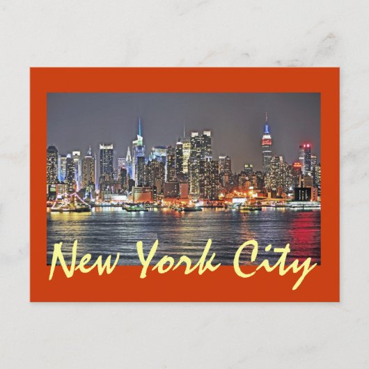 New York City, New York, USA Postkarte (Vorderseite)