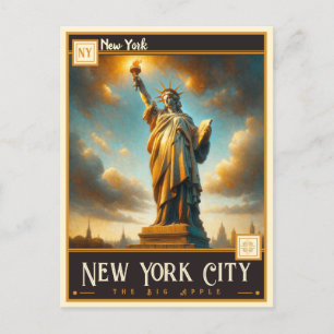 New York City, New York Vintage Postkarte