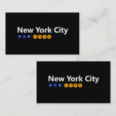 New York City, New York Visitenkarten Visitenkarte (Vorne/Hinten)