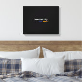 New York City, New York Wrapped Canvas Leinwanddruck (Insitu (Schlafzimmer))