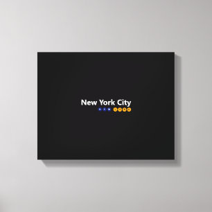 New York City, New York Wrapped Canvas Leinwanddruck