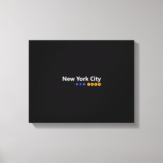 New York City, New York Wrapped Canvas Leinwanddruck (Vorderseite)