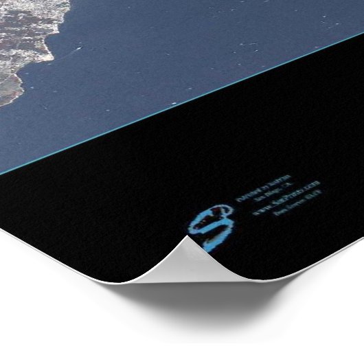 New York City, New Yorker Satellitenposter Poster (Ecke)