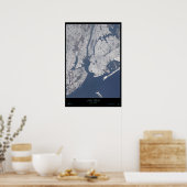 New York City, New Yorker Satellitenposter Poster (Küche)
