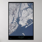 New York City, New Yorker Satellitenposter Poster (Vorne)