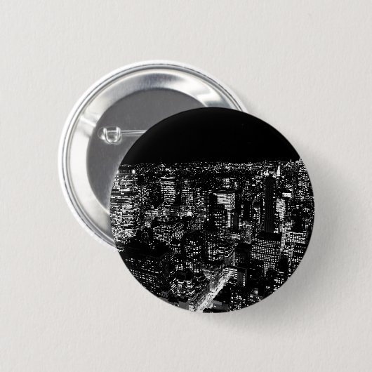 New York City Night Button (Vorne & Hinten)