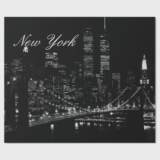 New York City Night Geschenkpapier (Flach)