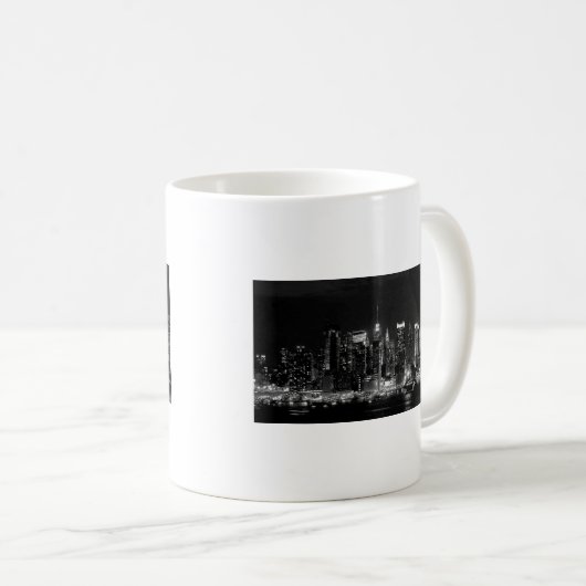 New York City Night Kaffeetasse (VorderseiteRechts)