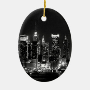 New York City Night Keramikornament
