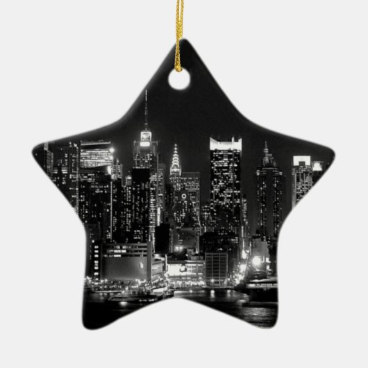 New York City Night Keramikornament (Vorne)