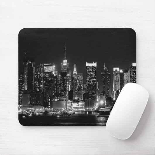 New York City Night Mousepad (Mit Mouse)