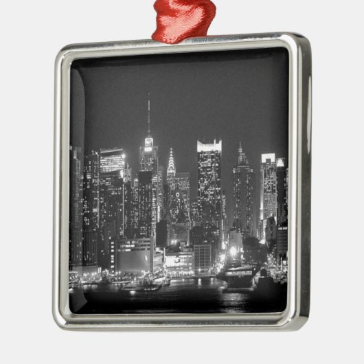 New York City Night Ornament Aus Metall (Links)