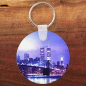 New York City Night Panorama Schlüsselanhänger (Vorderseite)