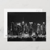 New York City Night Postkarte (Vorne/Hinten)