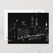 New York City Night Postkarte (Vorne/Hinten)