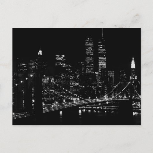 New York City Night Postkarte (Vorderseite)