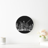 New York City Night Runde Wanduhr (Zuhause)