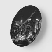New York City Night Runde Wanduhr (Winkel)
