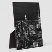 New York City Night Skyline Fotoplatte (Seite)